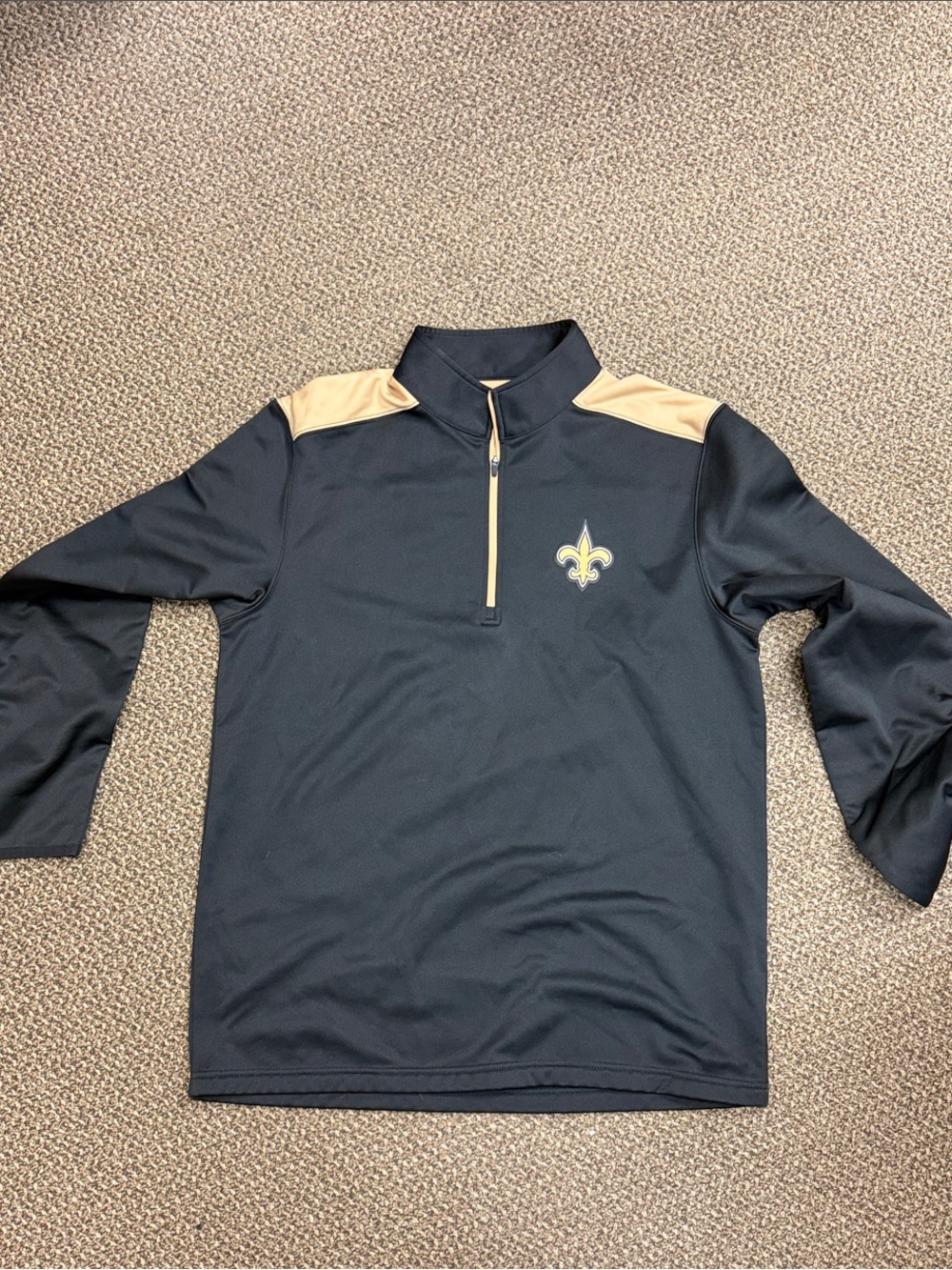 NFL Team Apparel Black Jacket with Gold‎ Lining
